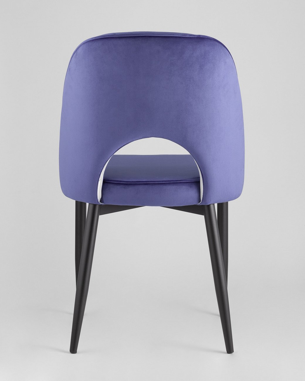 Стул со спинкой королевский синий с черными металлическими ножками "Молли" STOOL GROUP ДИЗАЙНЕРСКИЕ 00-3881921 Синий  - Вид №4