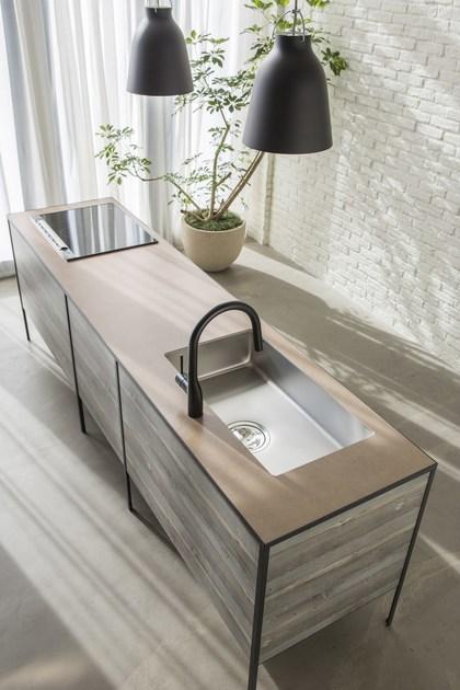 sanwacompany Кухня с островом без ручек Pattina sun-id-1434677 - Вид №1