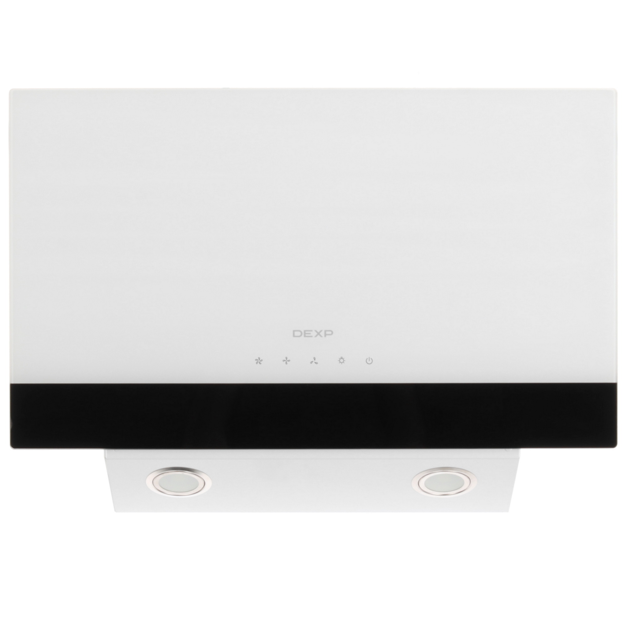 9202368 Вытяжка наклонная DEXP FD01BW белый/черный STDN-0014659 - Вид №1