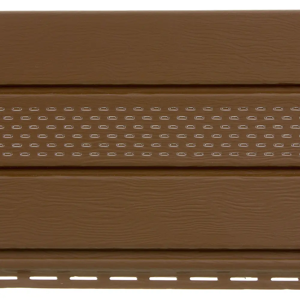 Софит ПВХ с перфорацией 2700х300 мм темно-коричневый, 0.81 м2 FINEBER STLM-2160165 - Вид №1