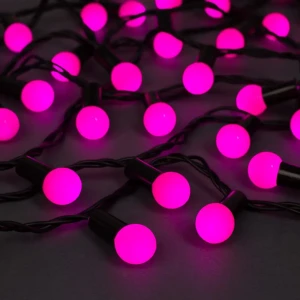90687108 Электрогирлянда наружная Luazon lighting 671567 нить 20 м 200 ламп розовый 8 режимов работы STLM-1334318