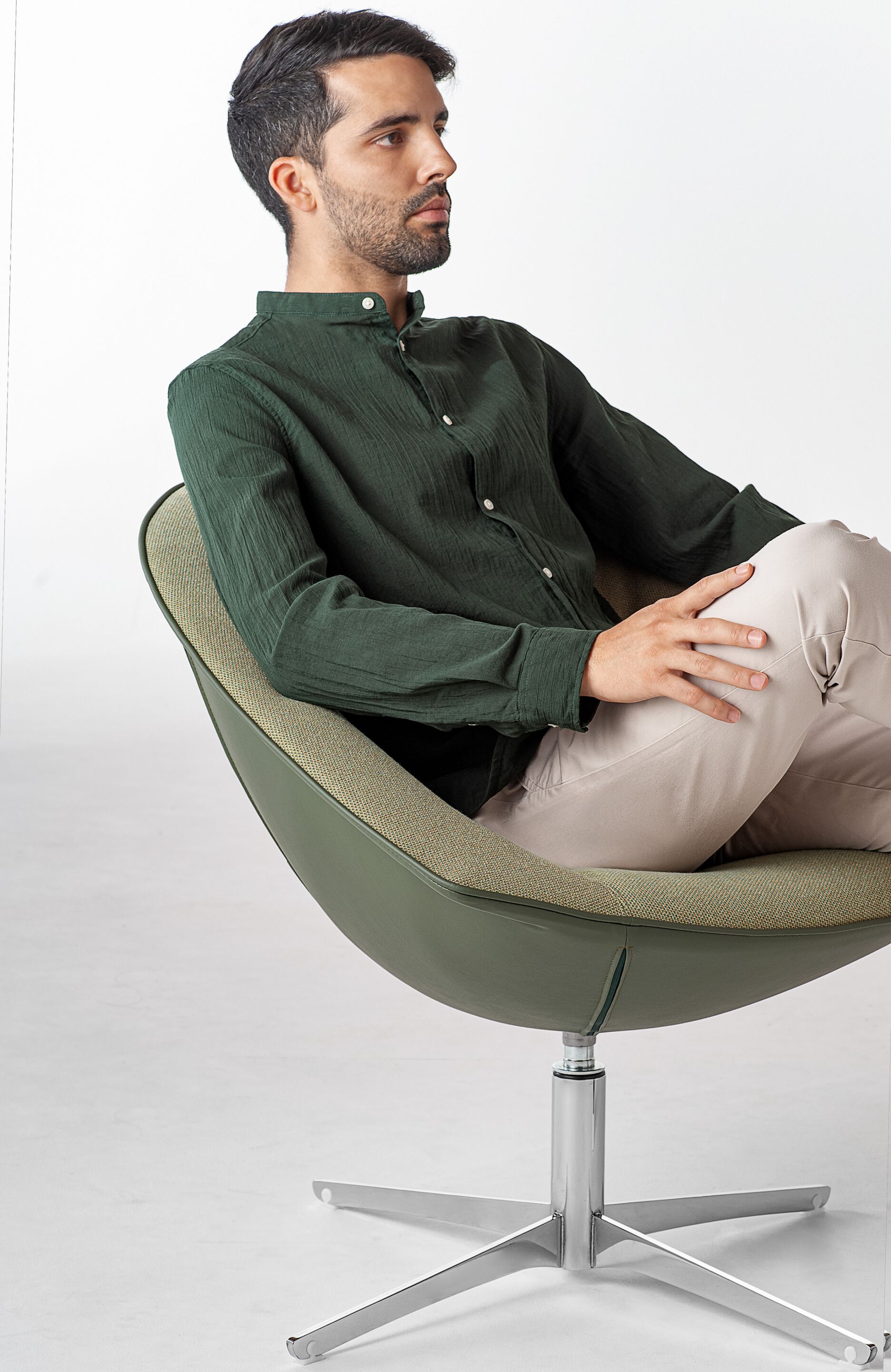 Спицевое вращающееся кресло с подлокотниками Kastel Krokus ARCH-00071440 - Вид №3