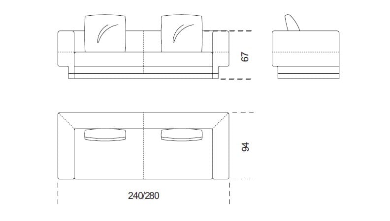 4-местный съемный тканевый диван Gallotti&Radice ELISSA ARCH-00100332 - Вид №8