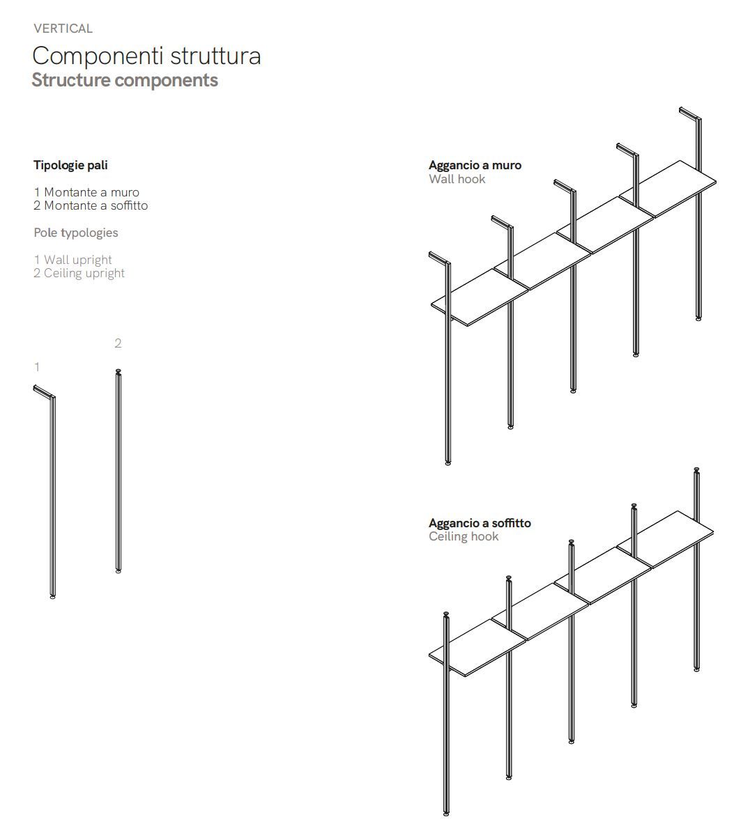Модульная металлическая и деревянная гардеробная со встроенным освещением Adok ателье ARCH-00037993 - Вид №8