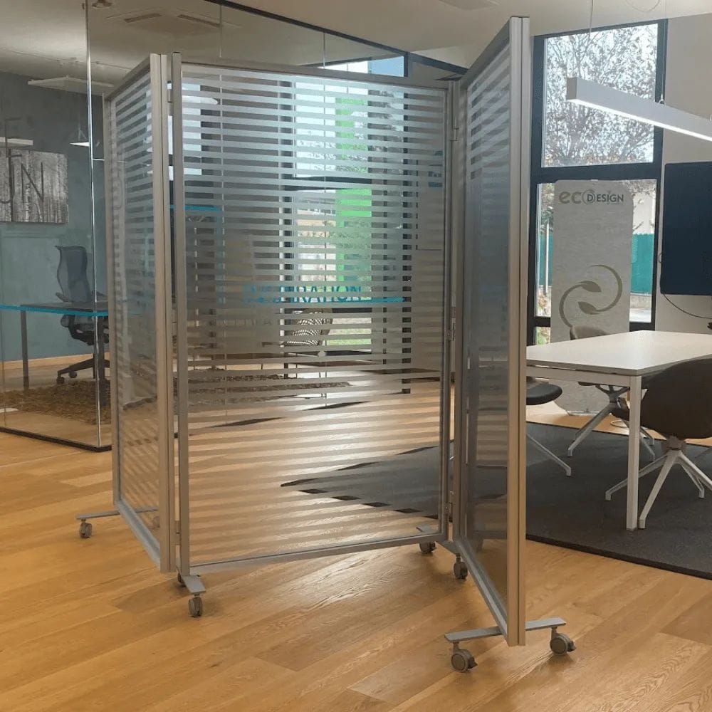 Закрывающаяся офисная перегородка с колесами STUDIO T Twist ARCH-00119694 - Вид №9