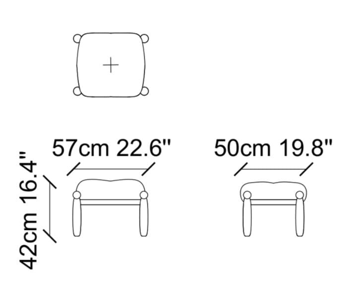 Тканевая подставка для ног NDESIGN Ezora ARCH-00027974 - Вид №2