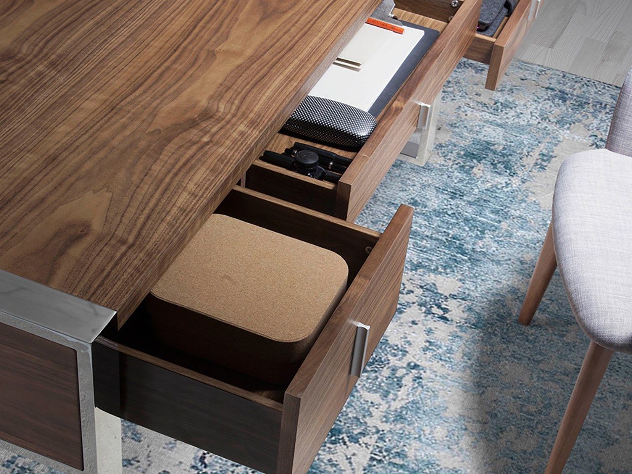 Прямоугольный стол из стали и дерева Angel Cerda Urban Deco ARCH-00037103 - Вид №3