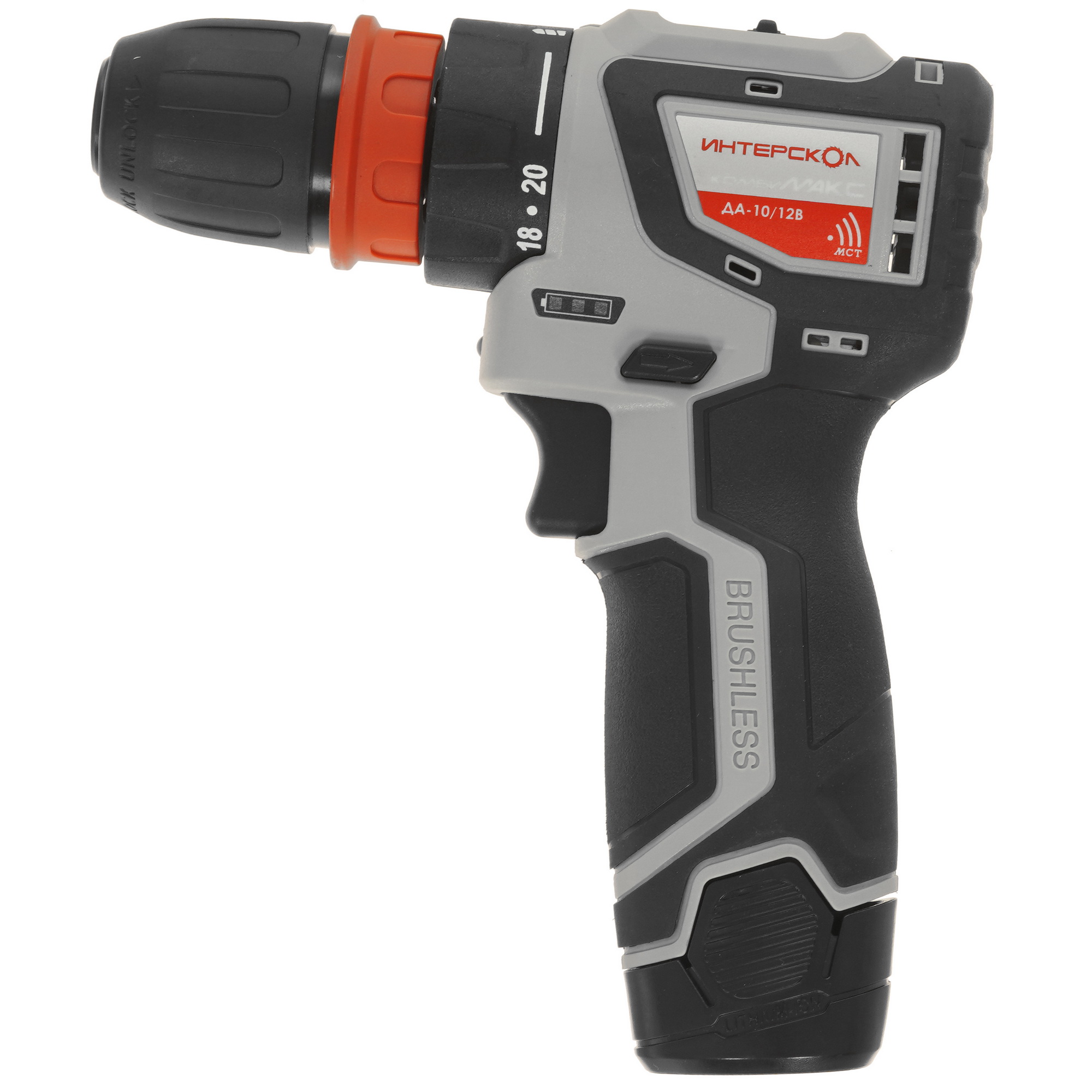 Дрель-шуруповерт Интерскол КомбиМАКС ДА-10/12В 36 АПИ-Т 12V 9960778 STDN-0029110