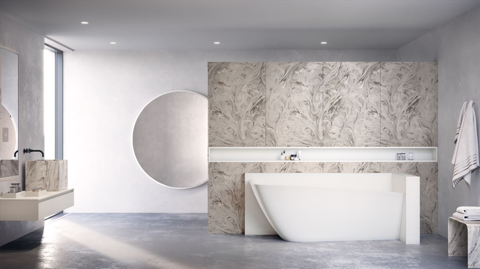 Мебель для ванной комнаты Corian® Acquapazza чистый ARCH-00015083 - Вид №1