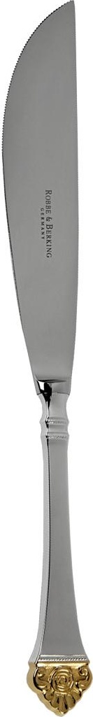 74908 Robbe&Berking Нож и вилка для мяса Robbe&Berking "Розенмустер" (серебро 925+позолота) Серебро 925 