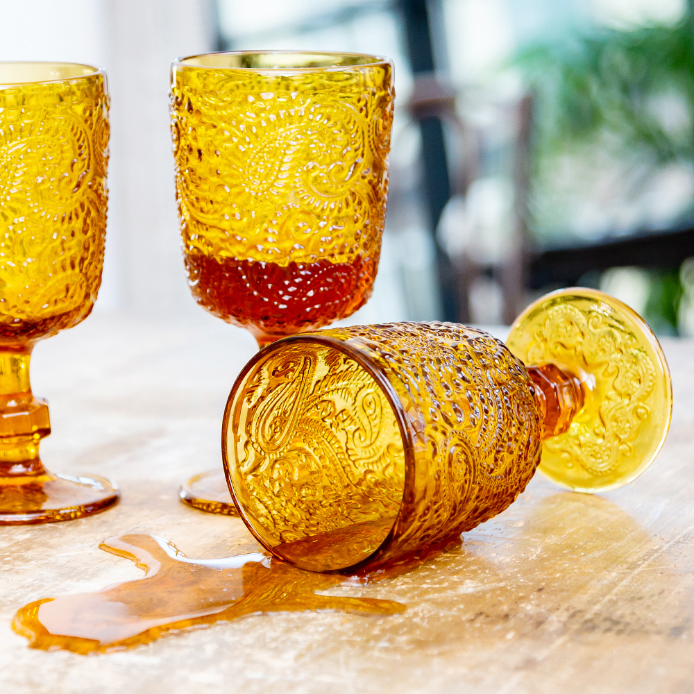 21091711 Комплект бокалов «Пэйсли» (6 штук, янтарь) Object Desire Светский прием  - Вид №10