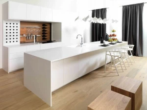 GAMADECOR Лаковая оборудованная кухня с островом Emotions - kitchens