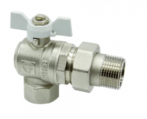 HLV-101228w.№.02 Кран шаровой HLV Optima угловой с полусгоном