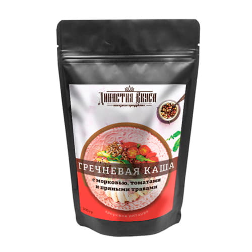 Каша гречневая с морковью томатами и пряными травами Династия Вкуса 200 г Santreyd 13289