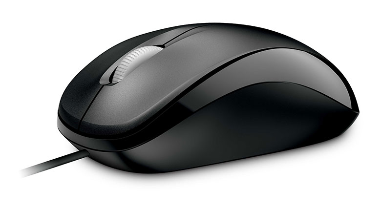 U81-00083 compact optical mouse 500 black (800dpi, optical, usb, 3btn+roll)retail Microsoft Santreyd  - Вид №1