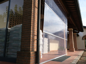 Алюминиевый и ПВХ навес с ручками