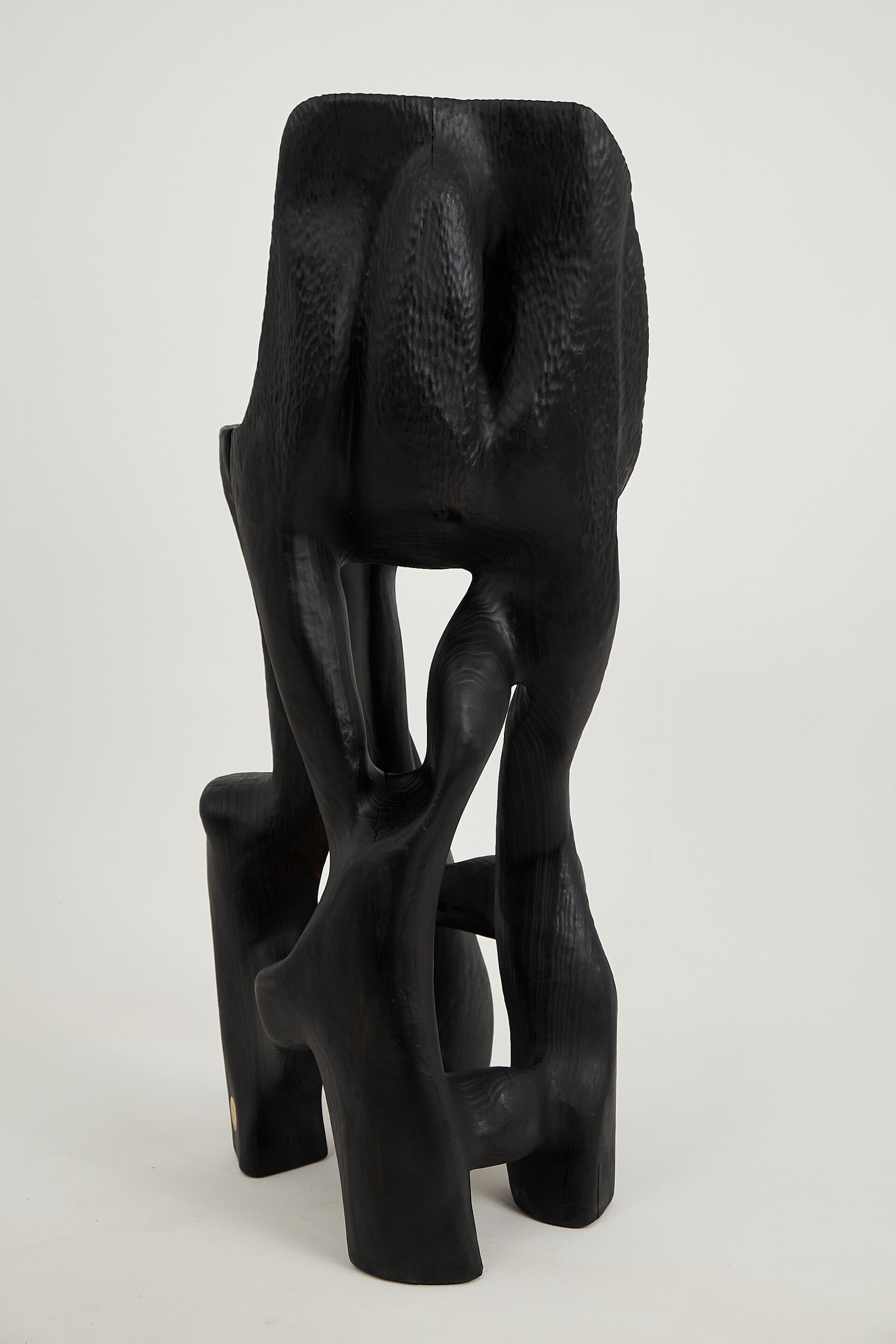 Высокий деревянный стул со спинкой Logniture Makha ARCH-00085057 - Вид №7