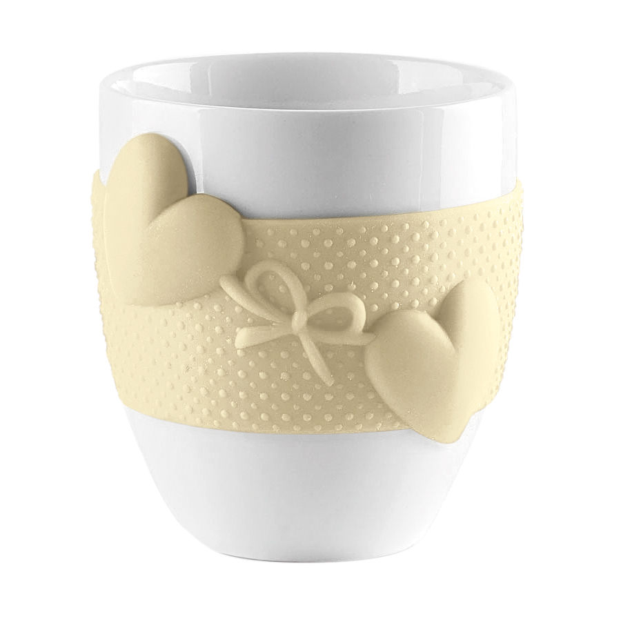 11510079 Кружка love жёлтая Guzzini 