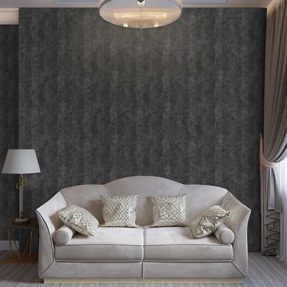 Обои флизелиновые Erismann Bogema темно-серые 1.06 м ЭР60614-06 STLM-2190608 - Вид №3