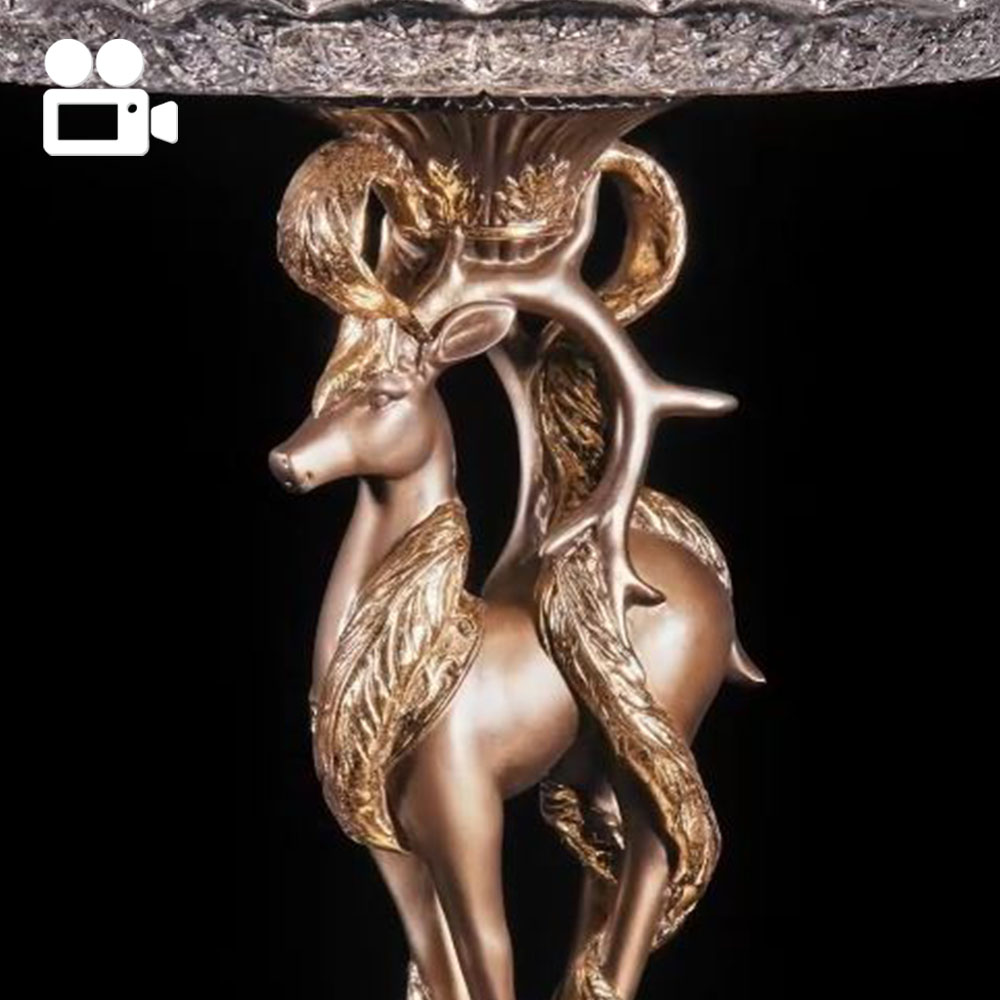52091 Фруктовница-конфетница Лань Артемиды - 6 Бронза BOGACHO 4627179657215