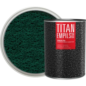 Грунт-эмаль 3 в 1 Ореол Titan молотковая цвет темно-зеленый 0.8 кг
