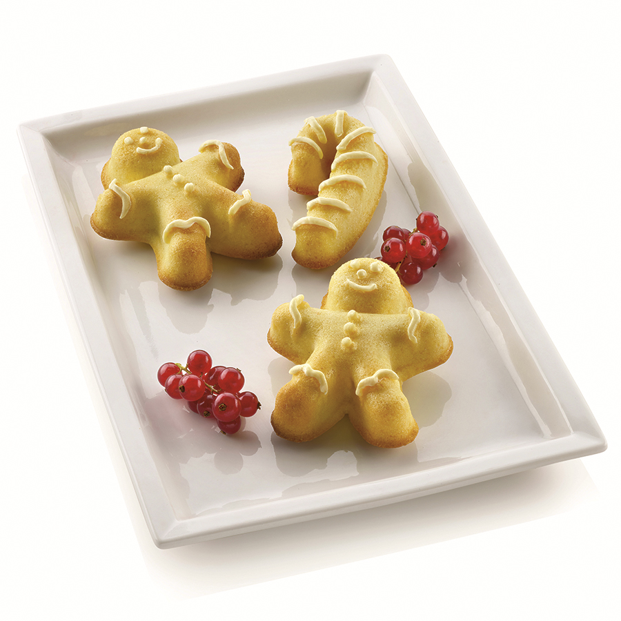 26.106.63.0065 Форма для приготовления пирожных ginderbread man силиконовая Silikomart  - Вид №1