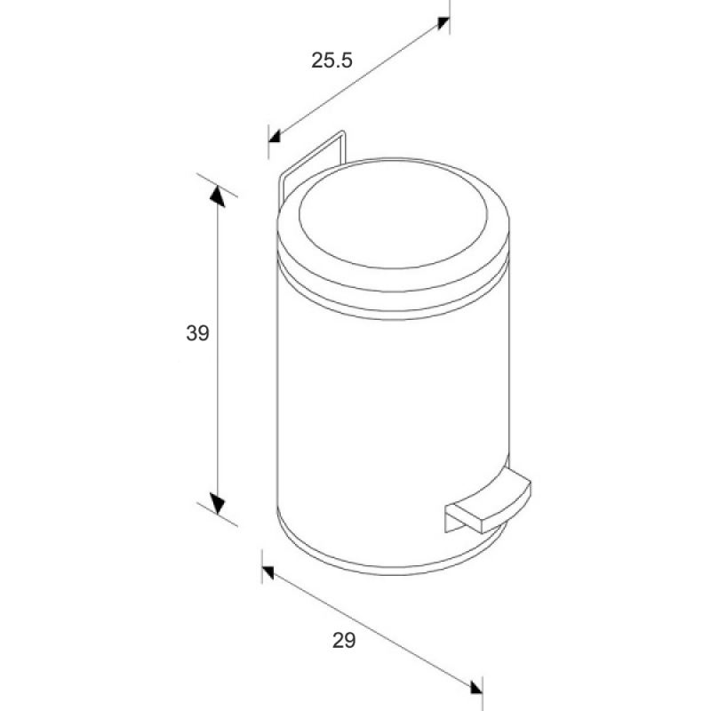 KIM410 Корзина для педалей KLASIK вместимостью 12 литров, матовый Merida  - Вид №1