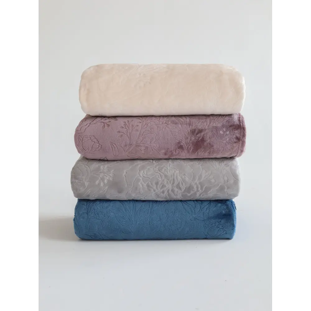 Покрывало Bouquet 240x260 см велсофт цвет темно-синий Santreyd STLM-2211649 - Вид №2