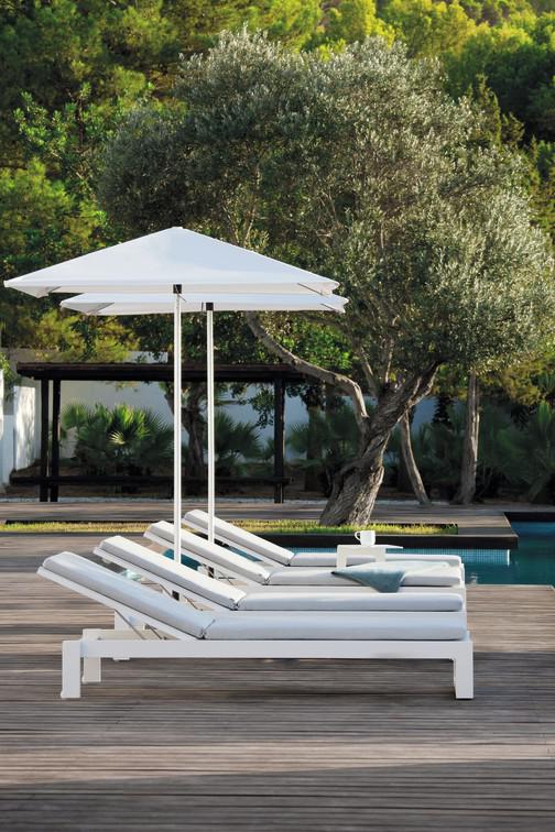 MNST198 Лежак белый f8 текстиль белый Manutti Fuse - Вид №5