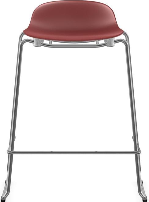 603235 Barstool 65 см Stacking Chrome Red Normann Copenhagen Form - Вид №1