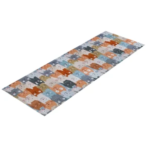 91244044 Коврик вырезной icarpet PRINT антискользящий (100) Котики 60x200 см STLM-1071145