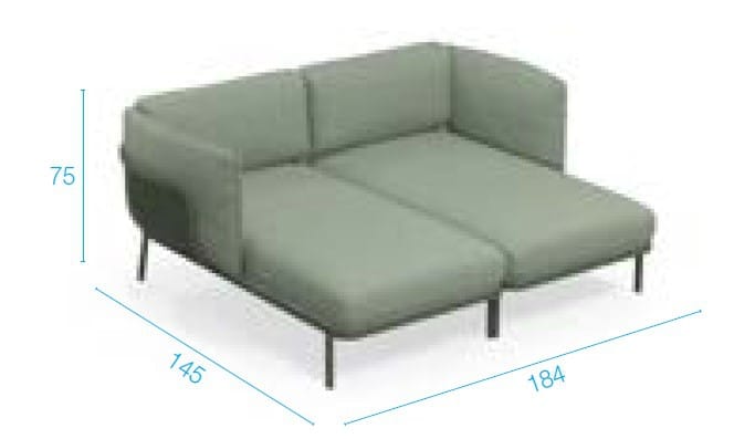 Двуспальная кушетка из ткани emu Cabla ARCH-00017422 - Вид №3