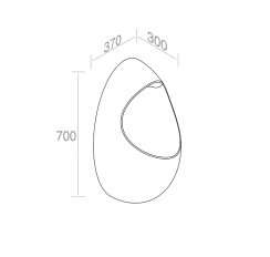 OR18V1FC.101 Писсуар подвесной с датчиком смыва A. e T. Italia OR Белый матовый AeT ITALIA - Вид №3