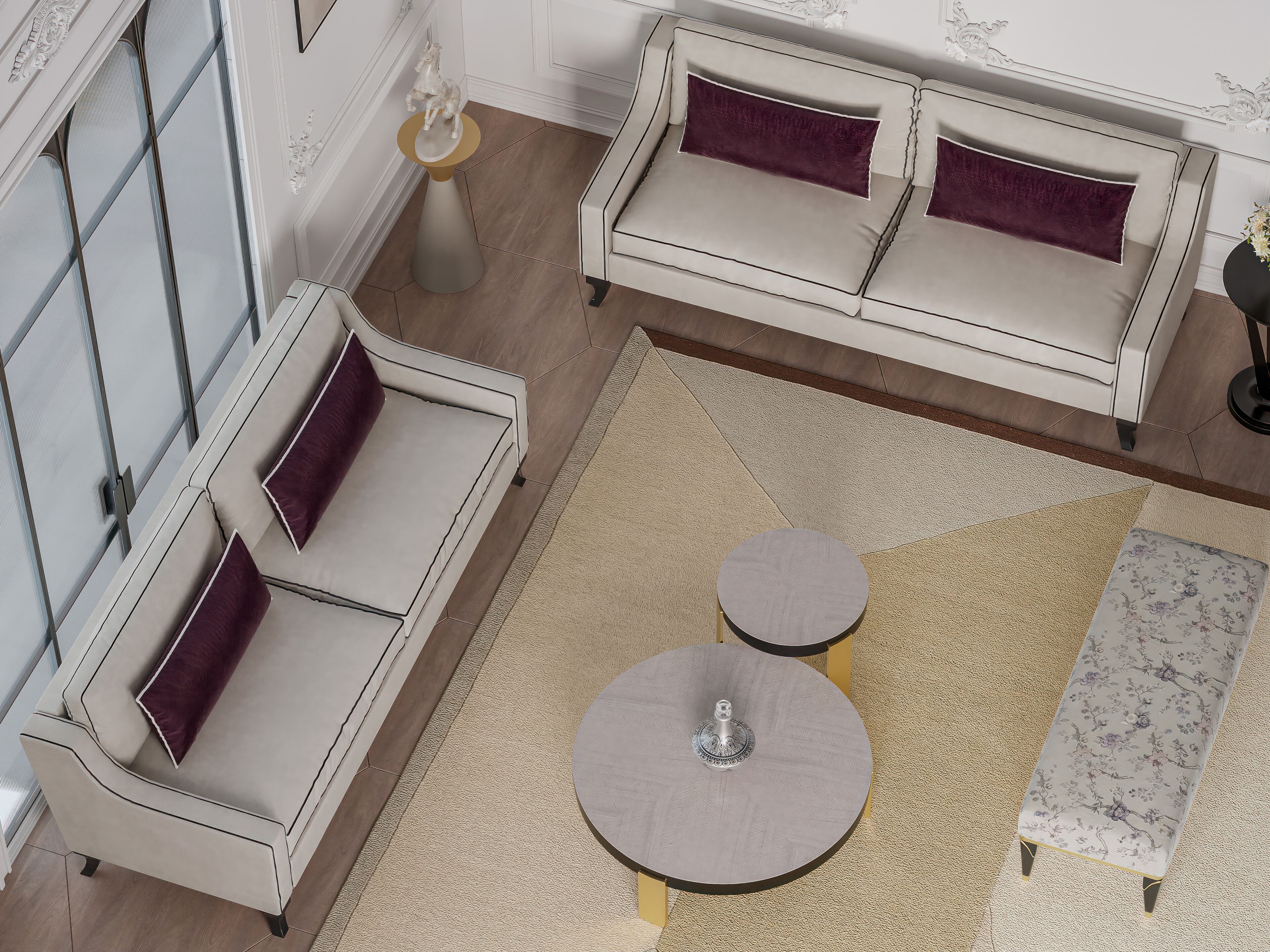 Круглый деревянный журнальный столик GUERRA VANNI Studio Privè ARCH-00093357 - Вид №3