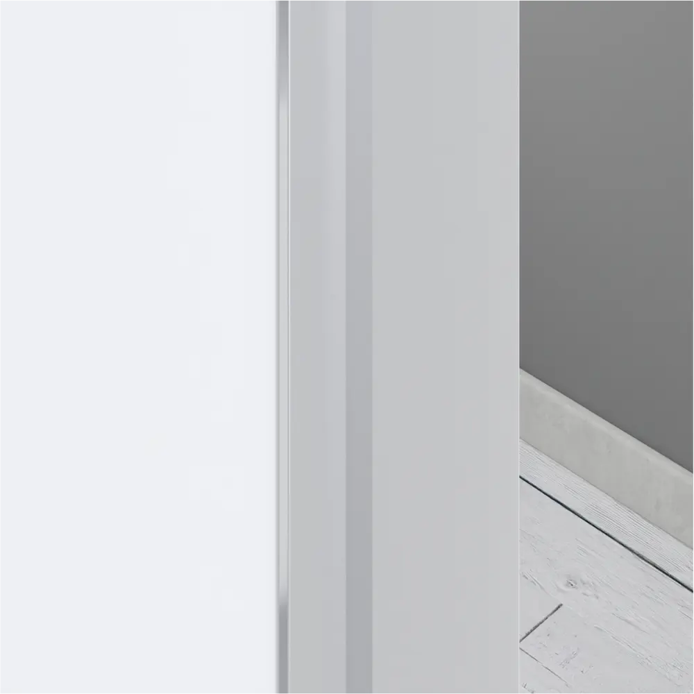 Дверь межкомнатная глухая без замка и петель в комплекте Invisible 70x200 см обратное открывание правое цвет белый VFD STLM-2140693 - Вид №3