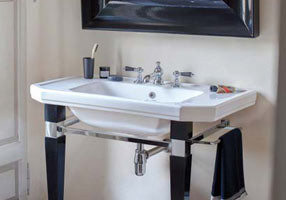 GH102142 Подвесная раковина настенная овальная Gentry Home  белая  - Вид №1