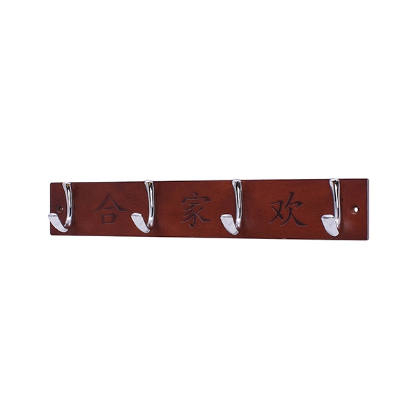 Вешалка  с декором «иероглифы», 400x70x50 мм, орех LJPS0021 Public Steel Россия  - Вид №1