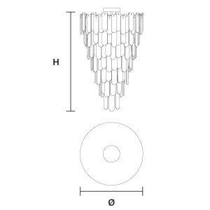 Потолочный светильник из оникса