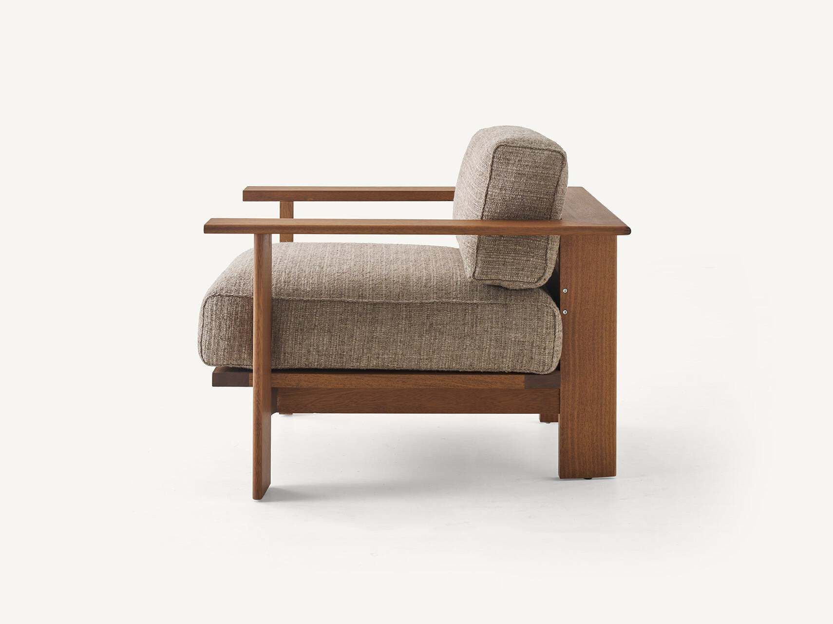 Деревянный сад стул / стул BassamFellows Rail ARCH-00090105 - Вид №2