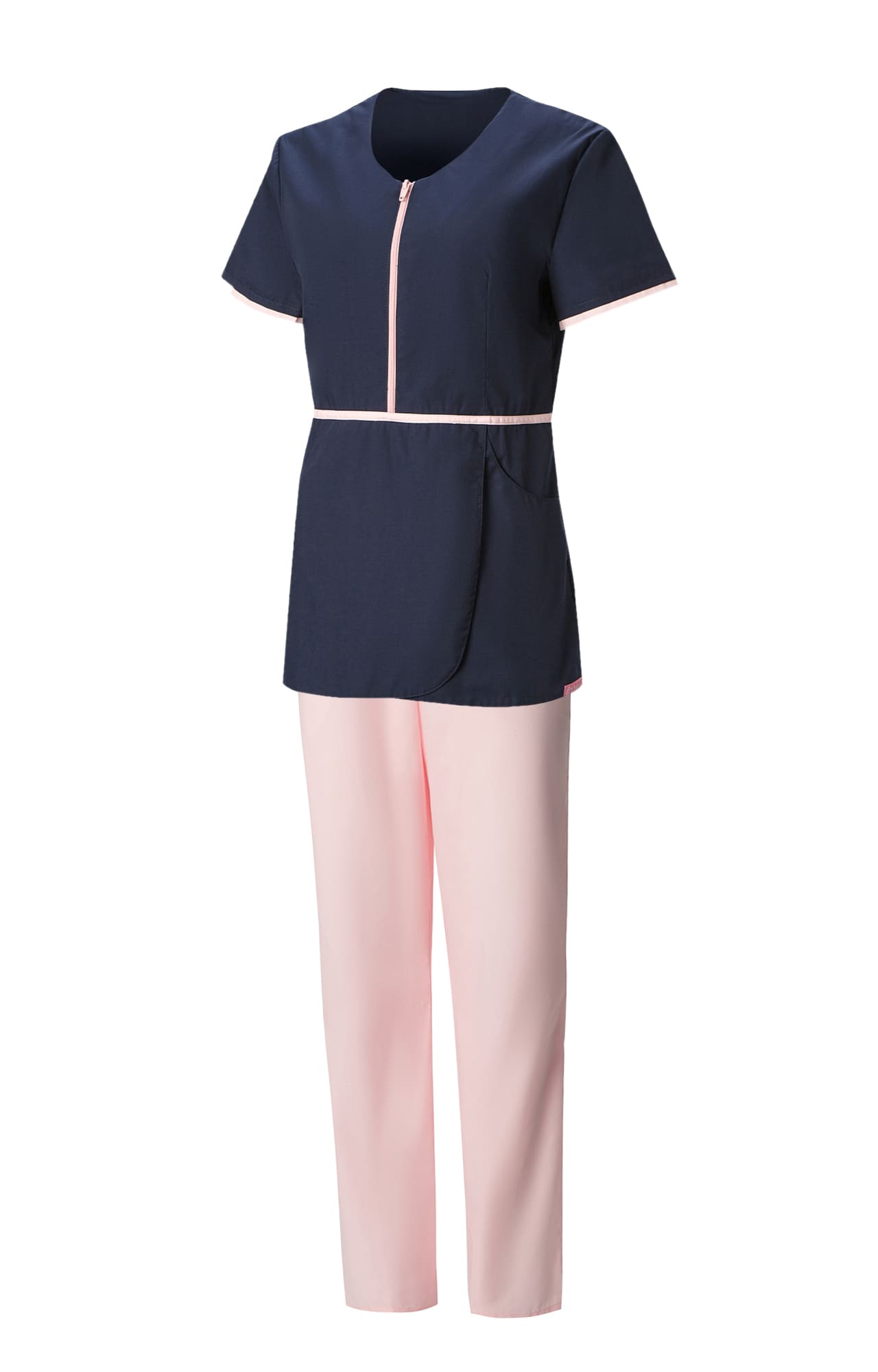 5046676 Костюм Сакура темно-синий светло розовый  Медицинская одежда  размер 46 Спецодежда 