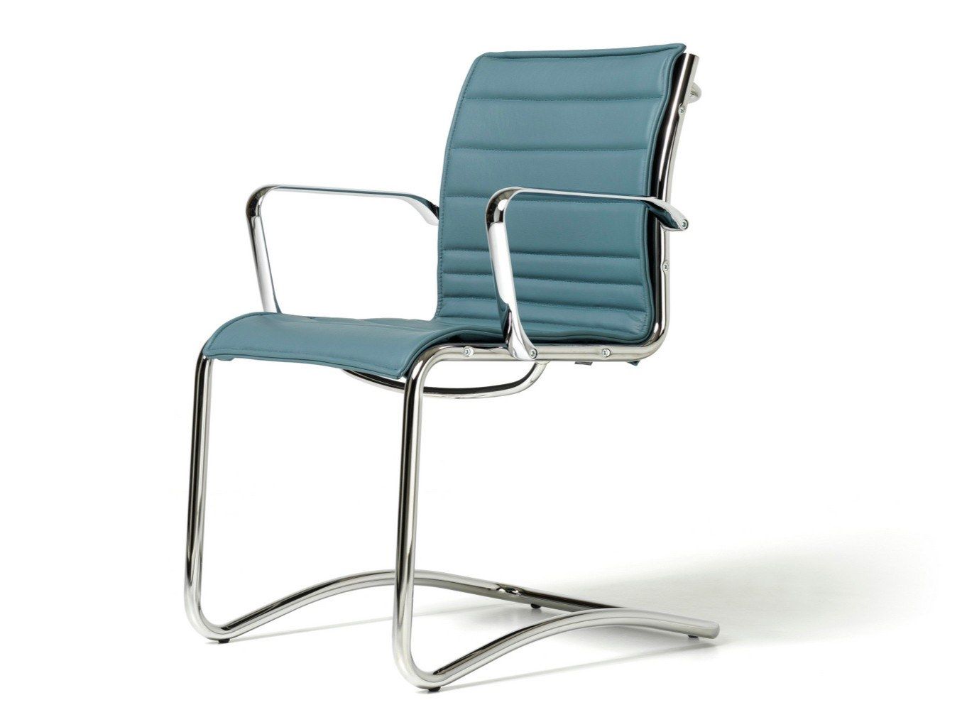 Кожаный консольный стул с подлокотниками для залов ожидания Diemme Окленд ARCH-00116848 - Вид №1