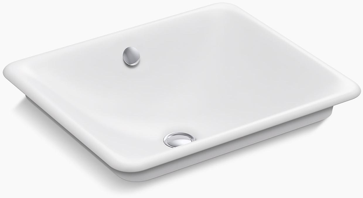 K-5400-W-FF Накладная раковина на столешницу  прямоугольная Kohler  - Вид №1