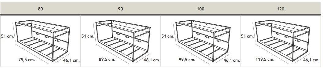 Acquabella Подвесная тумба под умывальник из акрона © и дерева Integra sun-id-1475673 - Вид №4