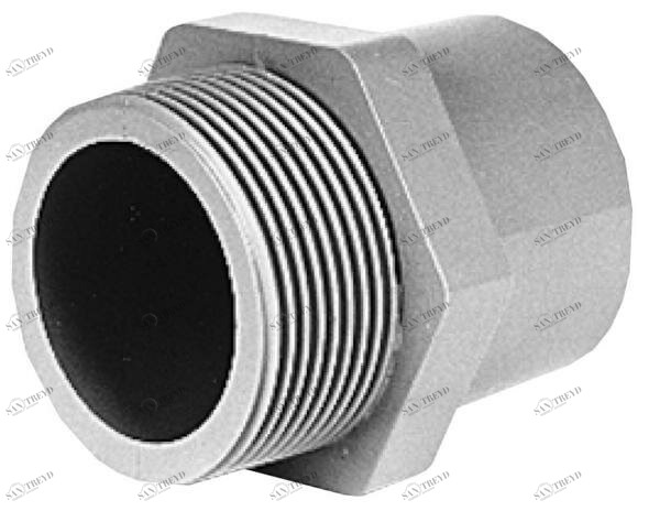 SANIT 616536 Переход гнездо ниппель, АБС, с конической наружной резьбой BSP 