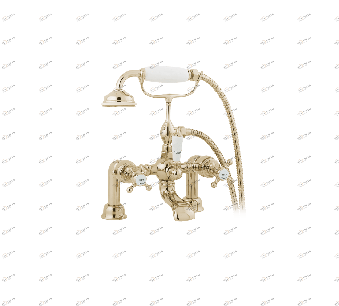 Gentry Home Смеситель для раковины мостик на 2 отверстия 200мм Mayfair Incalux GH100306