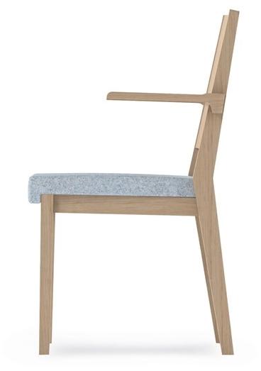 PIAVAL Штабелируемый тканевый стул с подлокотниками Swing | health & care 32-11/t3 - Вид №4