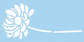 3860400 Трафарет пластиковый, "Цветок", 30х60 см, упаковка 1 шт. Rayher 