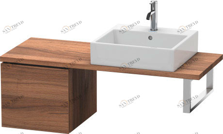 LC582107979 Шкафчик для компактной консоли L-Cube #LC5821 420 x 477 мм Орех натуральный, декор Duravit