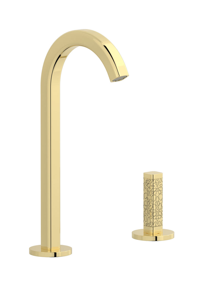 Смеситель для раковины на 2 отверстия WE ARE IB ei394ii_2 Pale Gold Elio