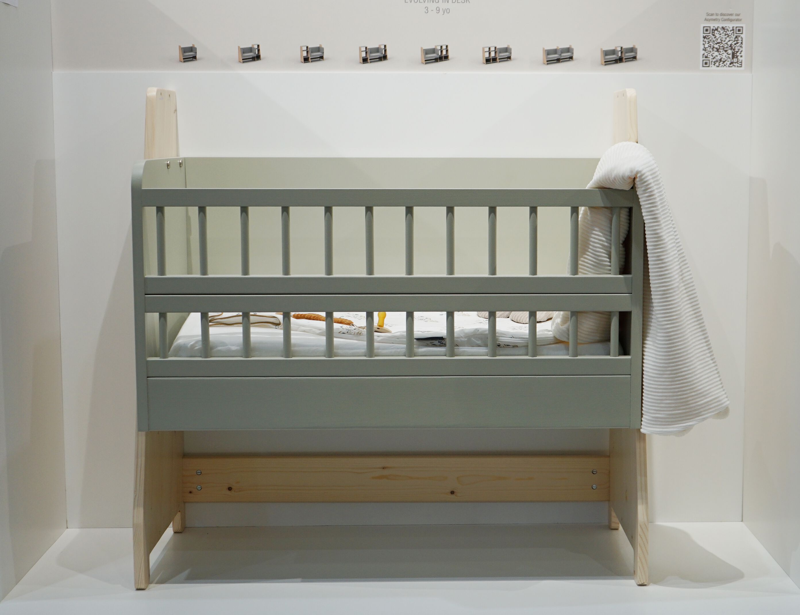 Лакированная деревянная кровать для сна Mathy by Bols ASYMETRY ARCH-00052185 - Вид №12